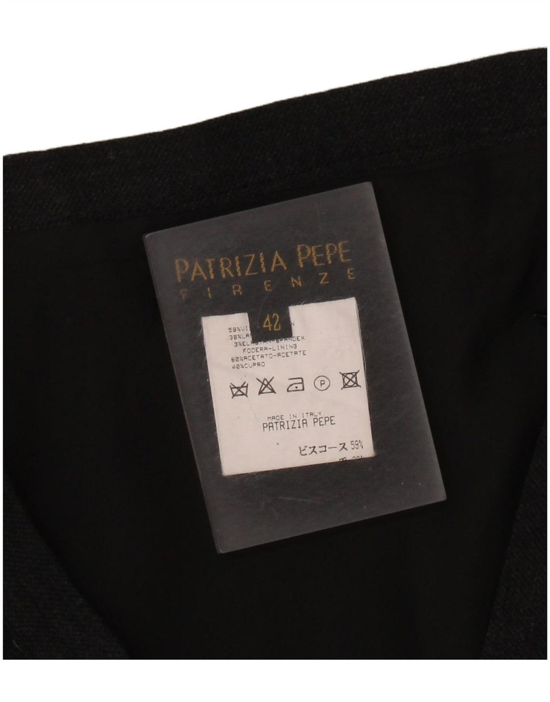 Patrizia Pepe Mini-jupe Femme IT 42 Medium W28 Noir Viscose