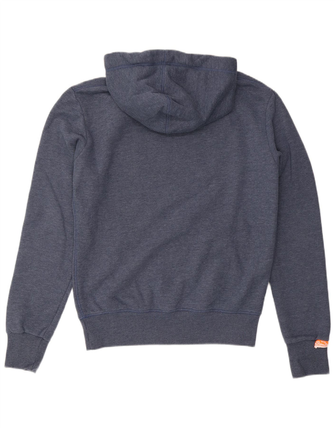 Superdry Pull à Capuche Graphique Homme Bleu Moyen Coton