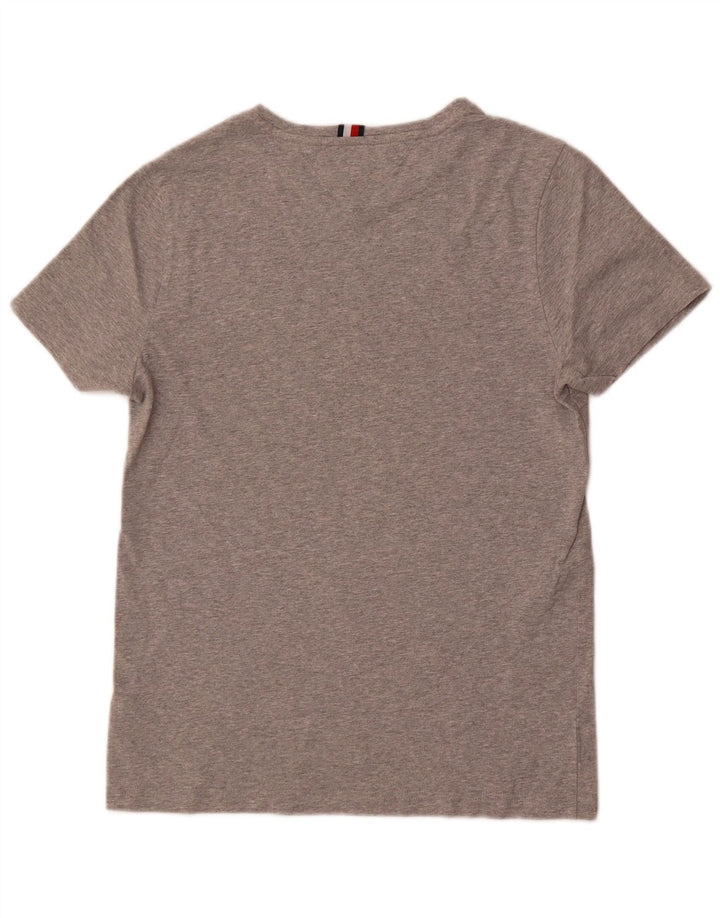 Tommy Hilfiger T-Shirt Graphique Homme Petit Gris Moucheté Coton