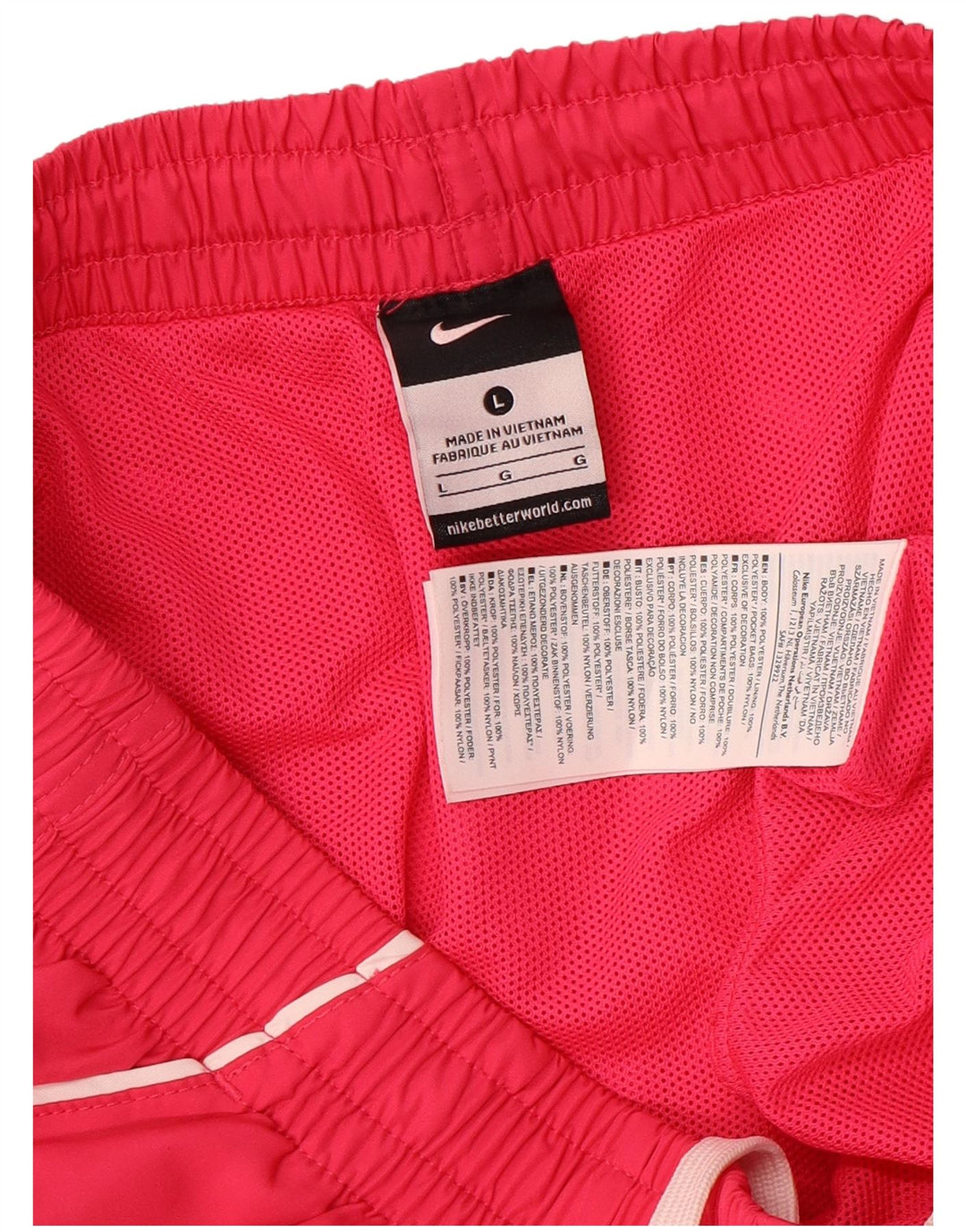 Nike Short de sport graphique pour hommes, grand, rose, polyester