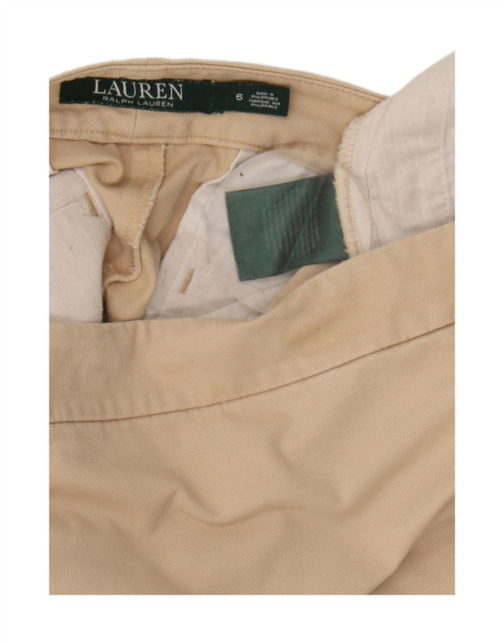 Ralph Lauren Jupe droite pour femme US 6 Medium W32 Coton beige