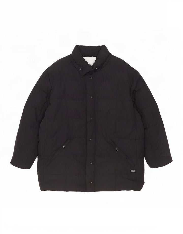 Sergio Tacchini Manteau rembourré surdimensionné pour femme UK 18 XL Noir Polyester