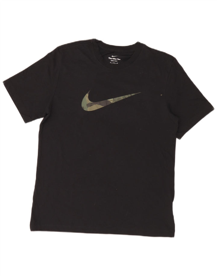 Nike Hommes Dri Fit Graphic T-Shirt Haut Noir Moyen Coton