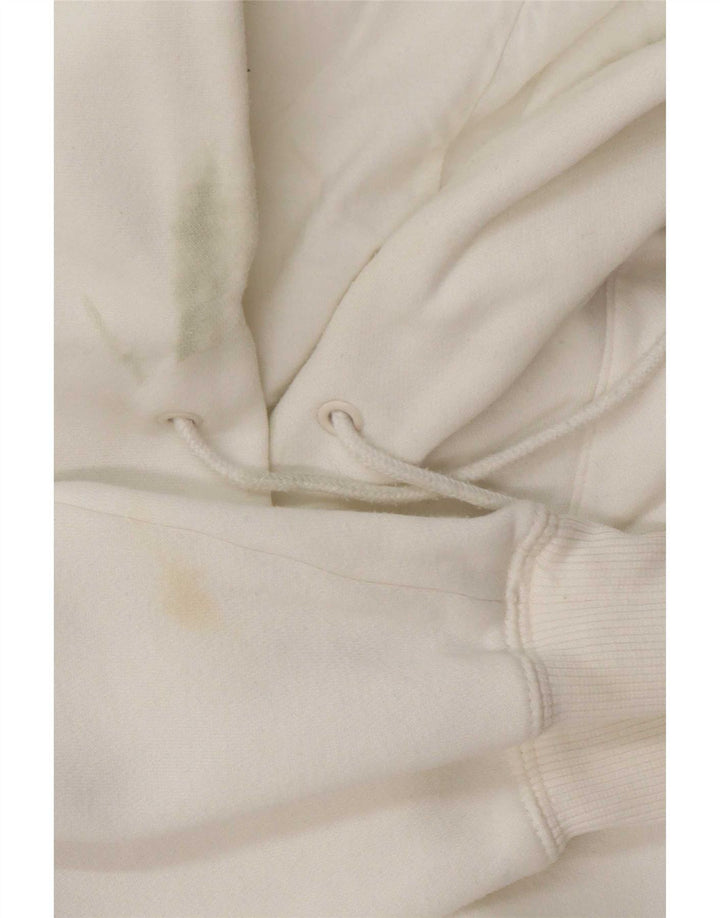 Nike Pull à capuche pour femme UK 14 en coton blanc moyen