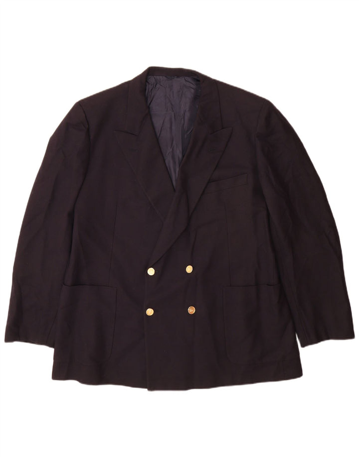 Burberrys Veste Blazer Double Boutonnage Homme IT 56 XL Laine Bleu Marine