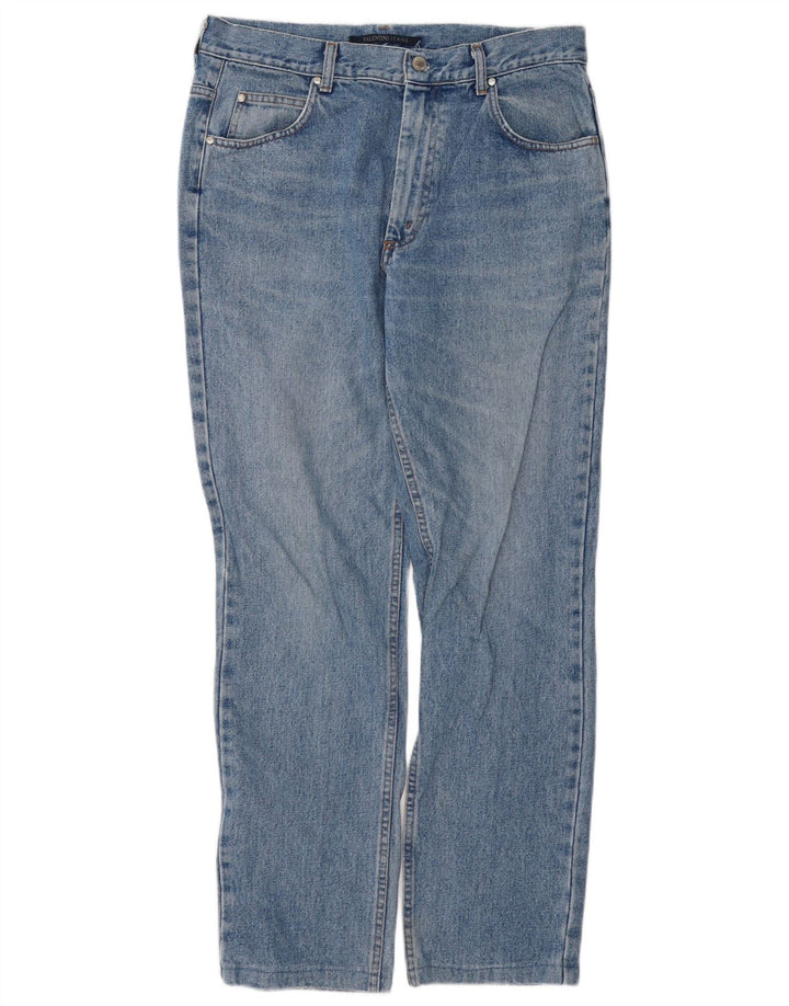 VALENTINO Jean Droit Homme W34 L31 Bleu Coton