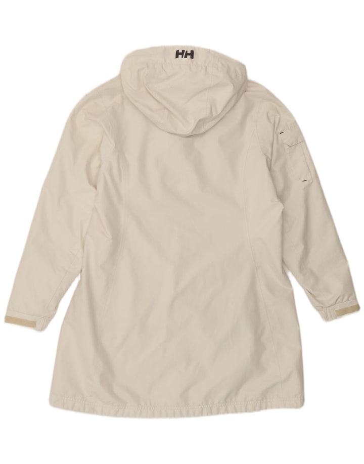 Helly Hansen Manteau imperméable à capuche pour femme UK 16 Large Blanc
