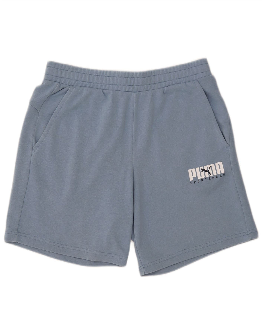 Puma Short de sport graphique homme grand bleu coton