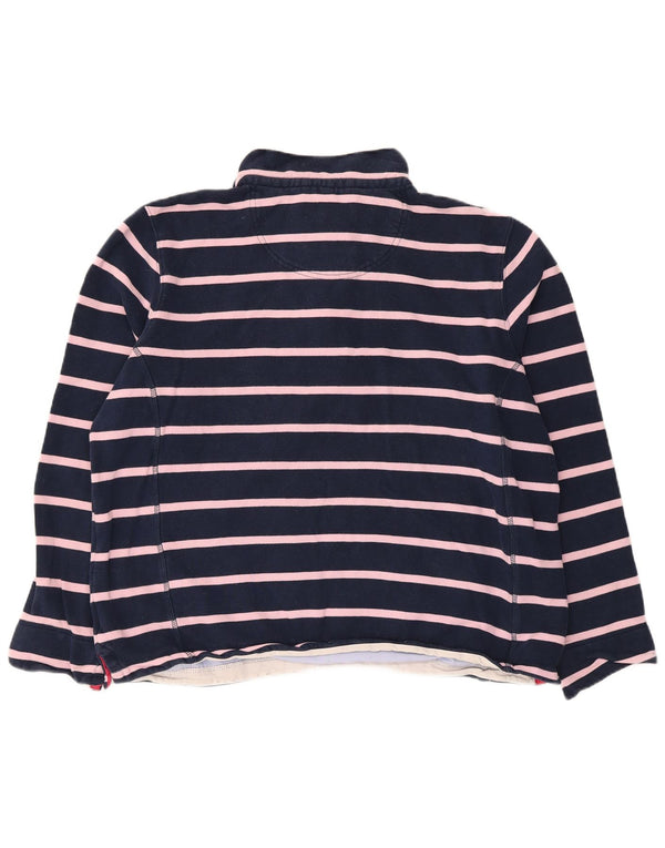 Crew Clothing Pull surdimensionné pour femme UK 18 XL Bleu marine rayé