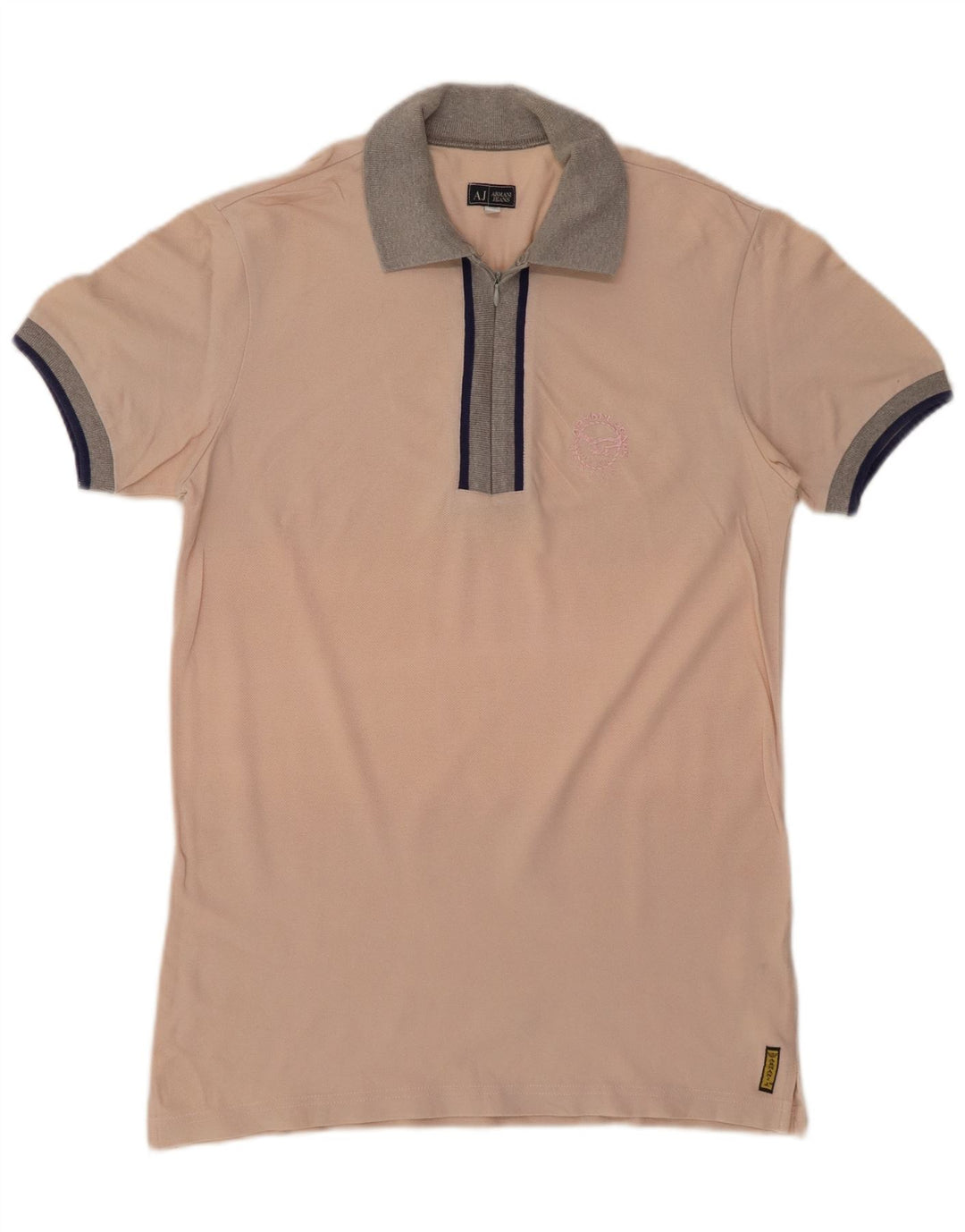 ARMANI JEANS Polo Homme Rose Moyen Coton