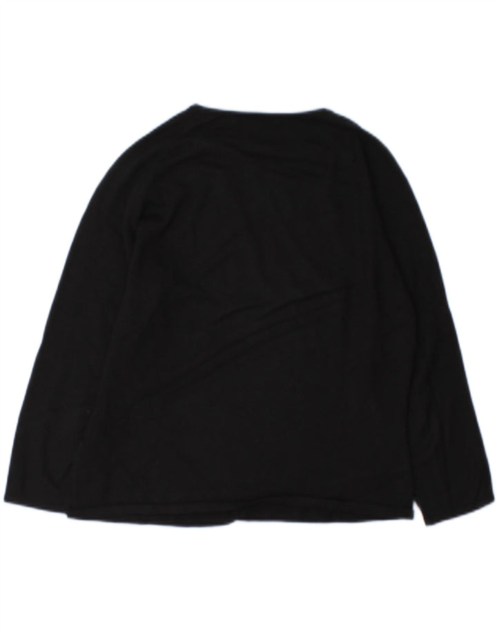 Marks & Spencer Pull court à col bateau pour femme UK 14 Noir moyen