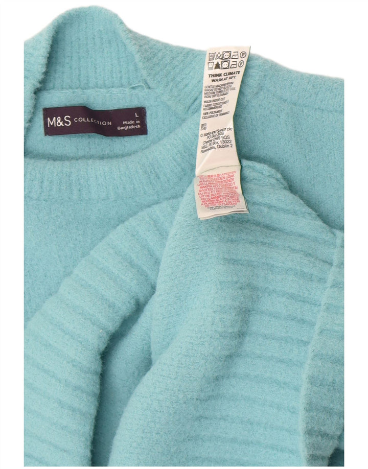 Marks & Spencer Pull col roulé pour femme UK 16 Large Turquoise