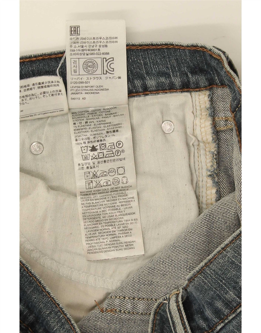 Levi's Jean Droit W36 L27 Homme Bleu