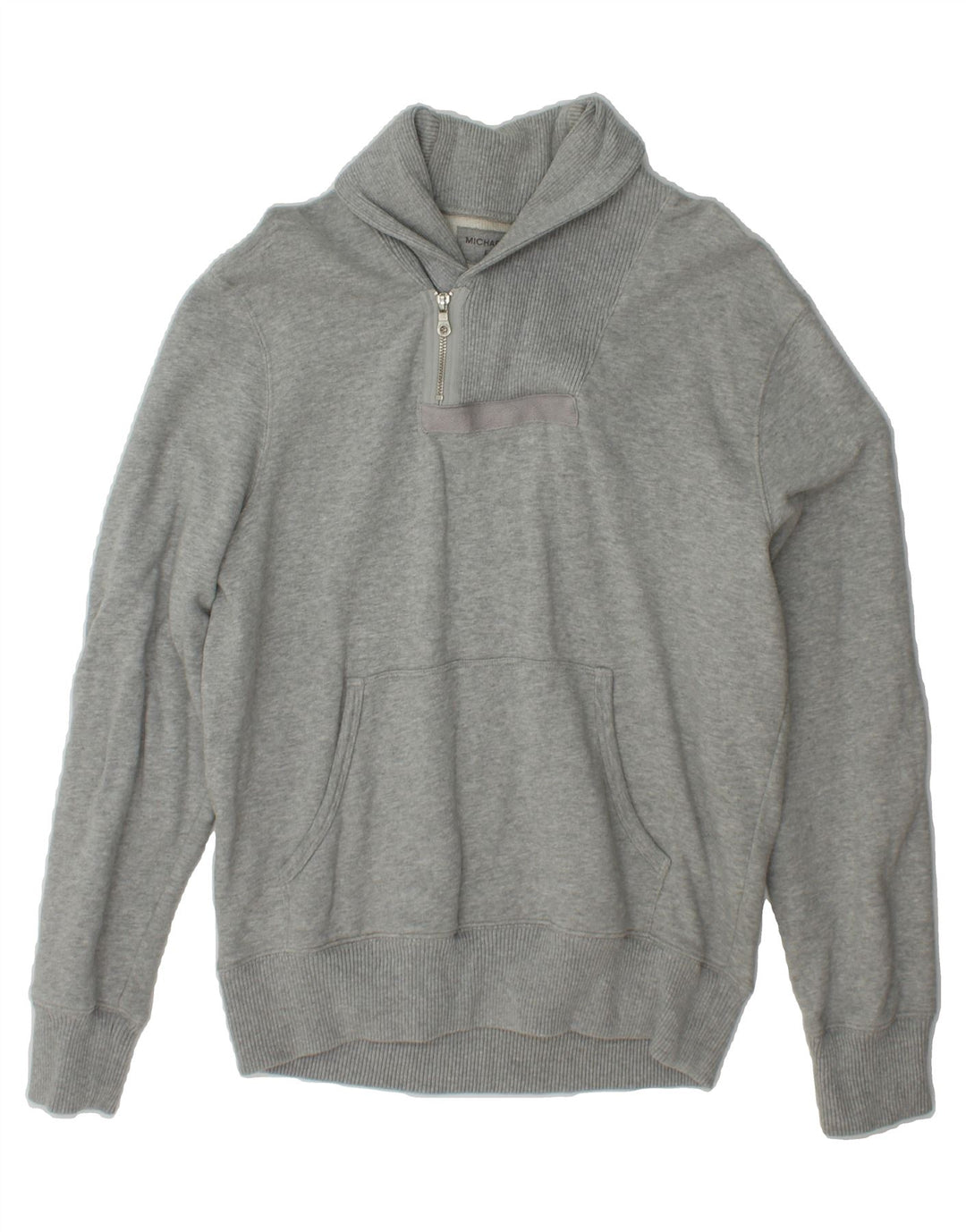 MICHAEL KORS Mens Shawl Neck Jumper Sweater Large Grey Cotton Vintage Michael Kors and Second-Hand Michael Kors from Messina Hembry 