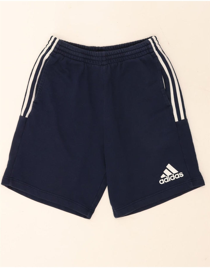 Adidas Short de sport pour homme en coton bleu marine moyen