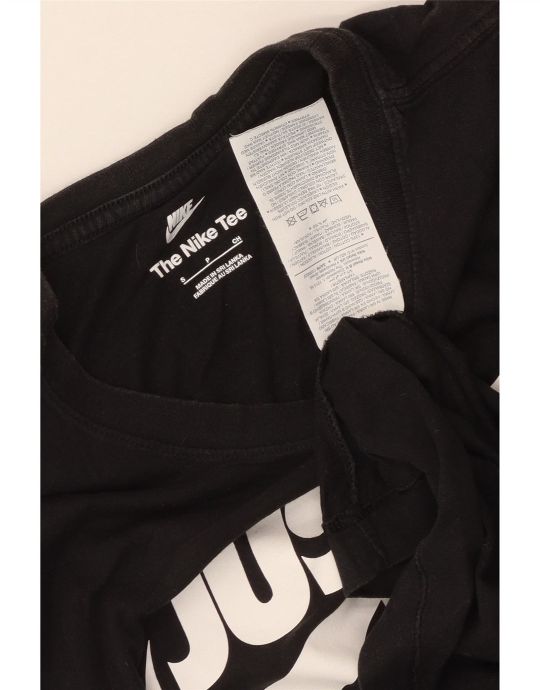 Nike T-shirt graphique pour homme en coton noir Taille S