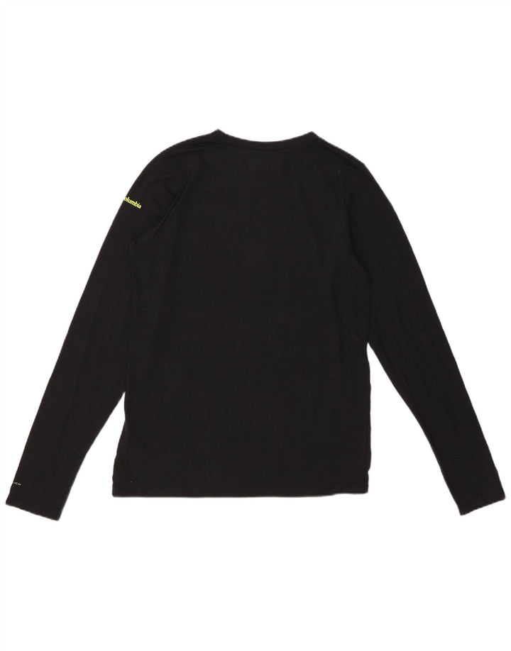 Columbia Haut graphique à manches longues pour garçon 15-16 ans XL Noir Polyester