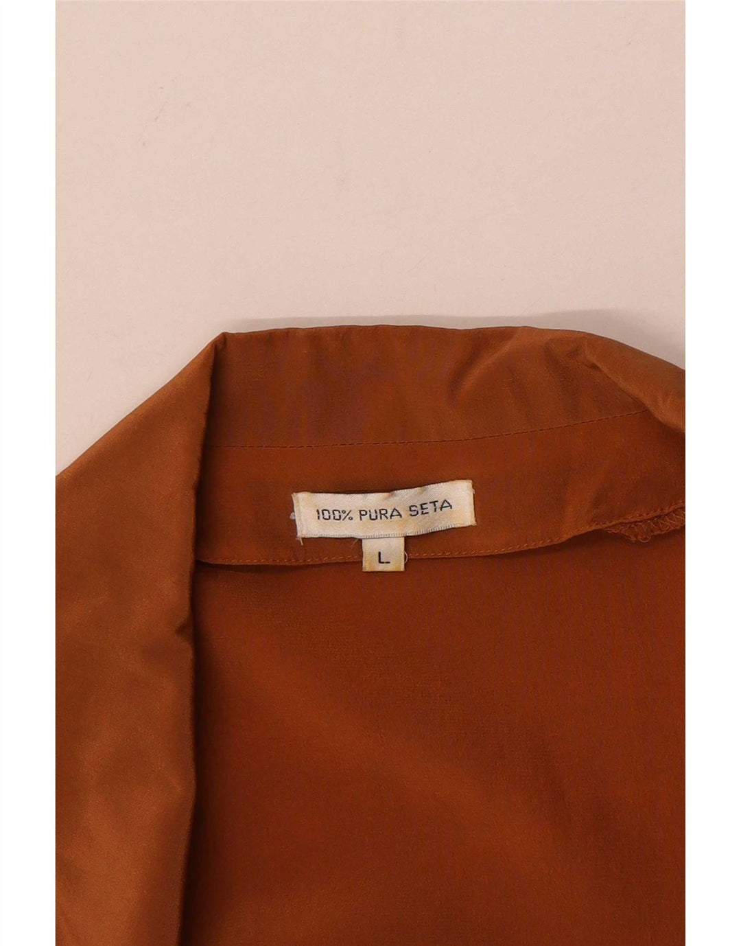 vintage Femme Manches Courtes 2 Bouton Blazer Veste UK 16 Grande Soie Brune
