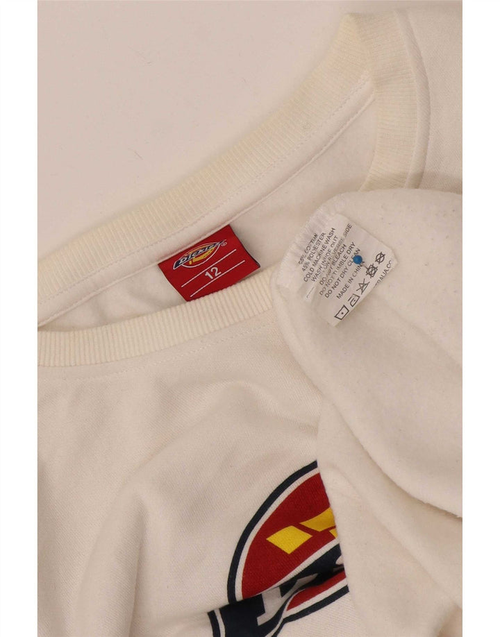 Dickies Sweat-shirt graphique pour garçon 11-12 ans Blanc Coton