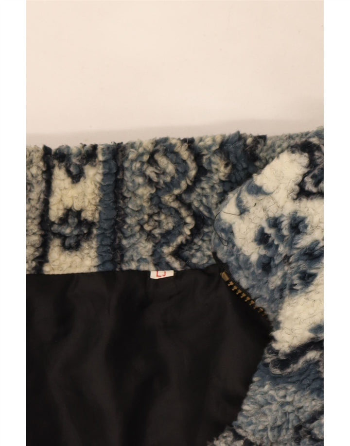 Veste polaire homme vintage UK 40 Grand Bleu Fair Isle