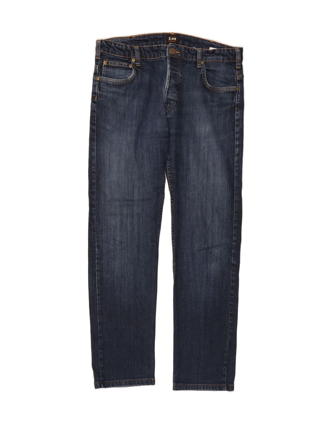 LEE Jean Droit Powell Femme W34 L30 Bleu Marine Coton