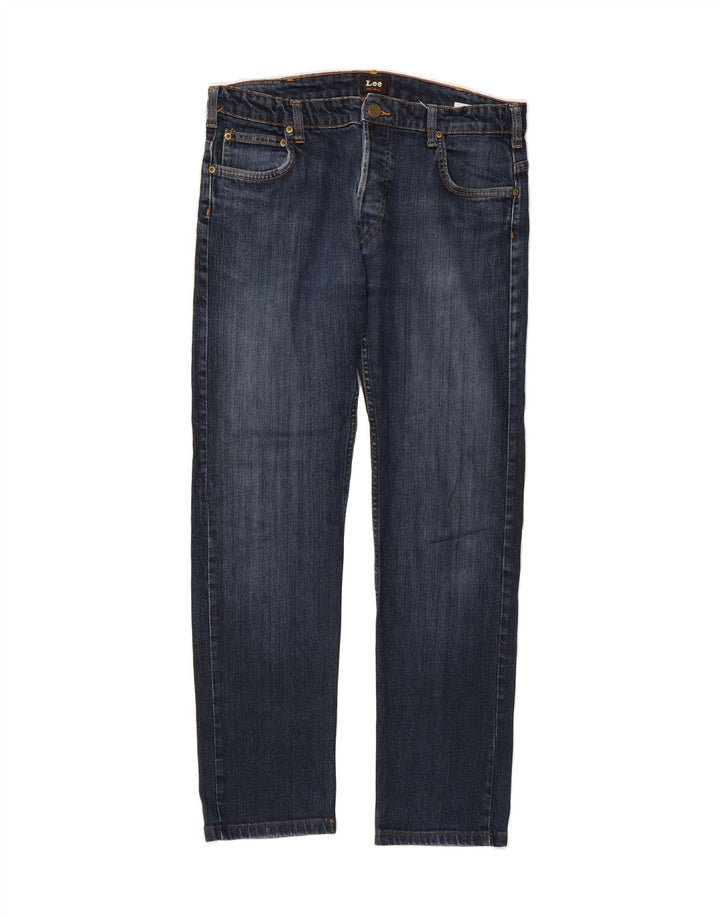 LEE Jean Droit Powell Femme W34 L30 Bleu Marine Coton