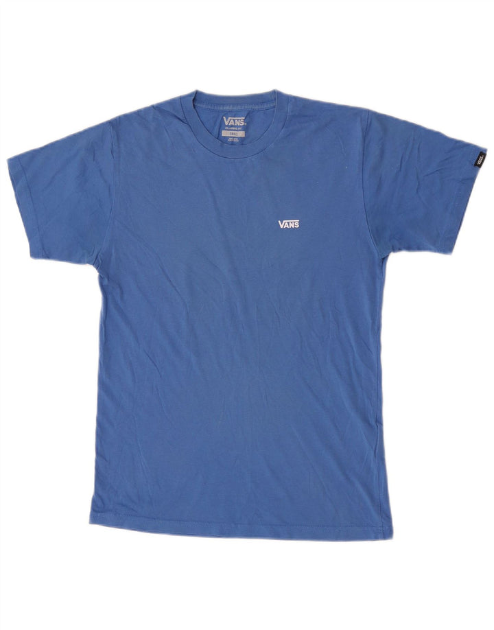 Vans T-shirt coupe classique pour homme, petit, bleu, coton