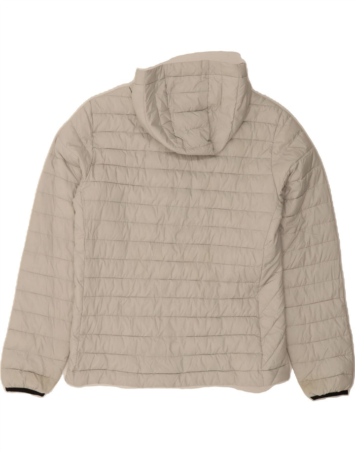 CHAMPION Womens Hooded Padded Jacket UK 18 XL Grey Polyester Modern Vintage Champion and Second-Hand Champion from Messina Hembry 