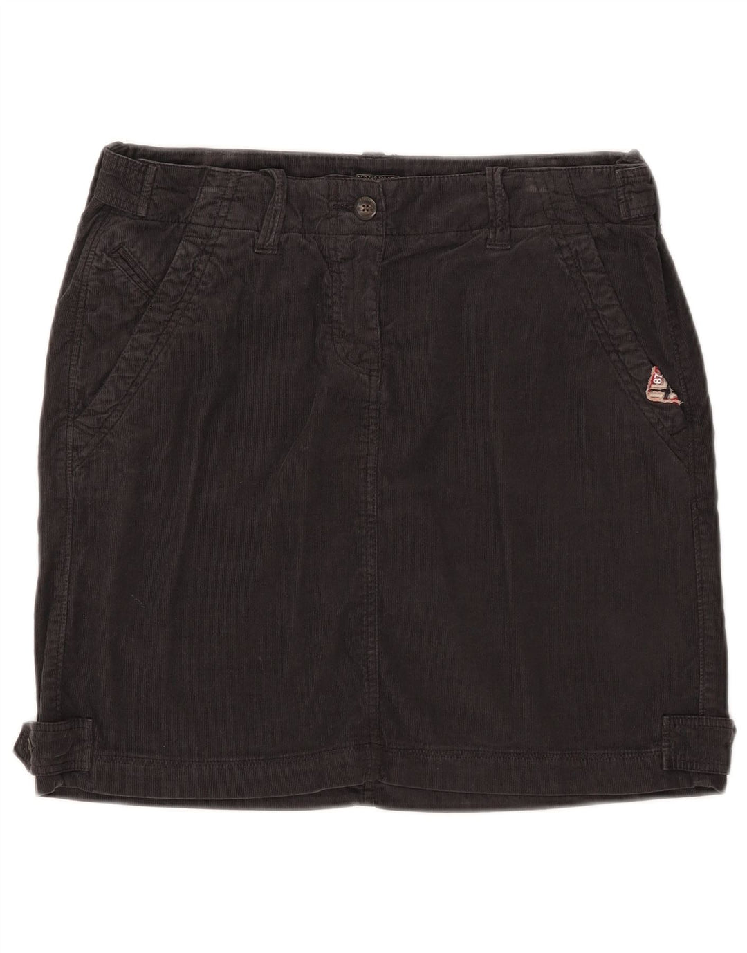 NAPAPIJRI Jupe géographique en velours côtelé pour femme IT 44 Medium W32 Coton noir