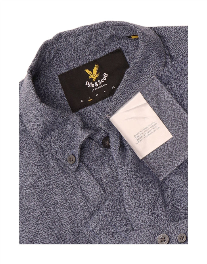 Lyle & Scott Chemise Homme Petit Bleu Coton