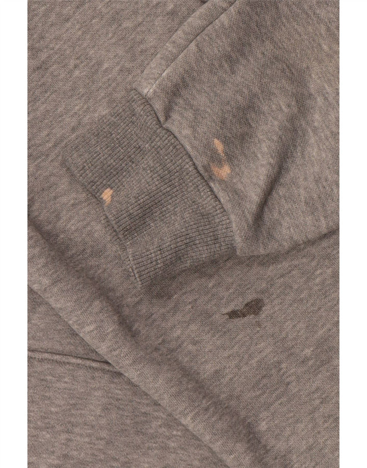 Puma Pull à capuche graphique pour homme, grand, gris, coton