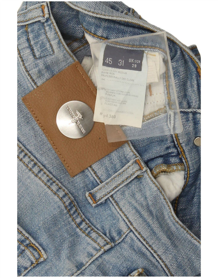 Trussardi Jean Droit W29 L31 Bleu Coton Femme