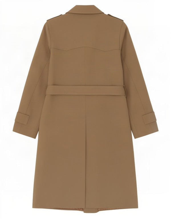 vintage Femme Trench Coat UK 14 Moyen Kaki