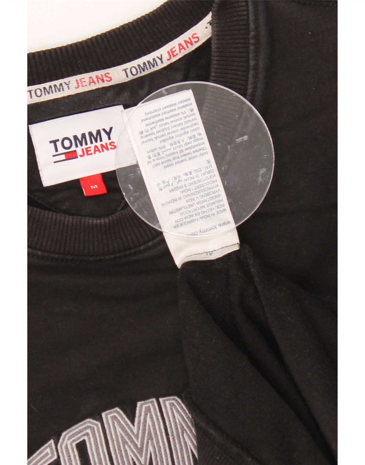 Tommy Hilfiger Sweat-shirt graphique pour homme en coton noir moyen