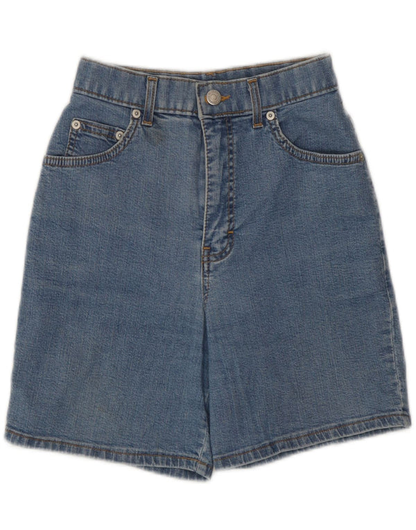 Marks & Spencer Short en jean pour femme UK 8 Small W23 Bleu Coton