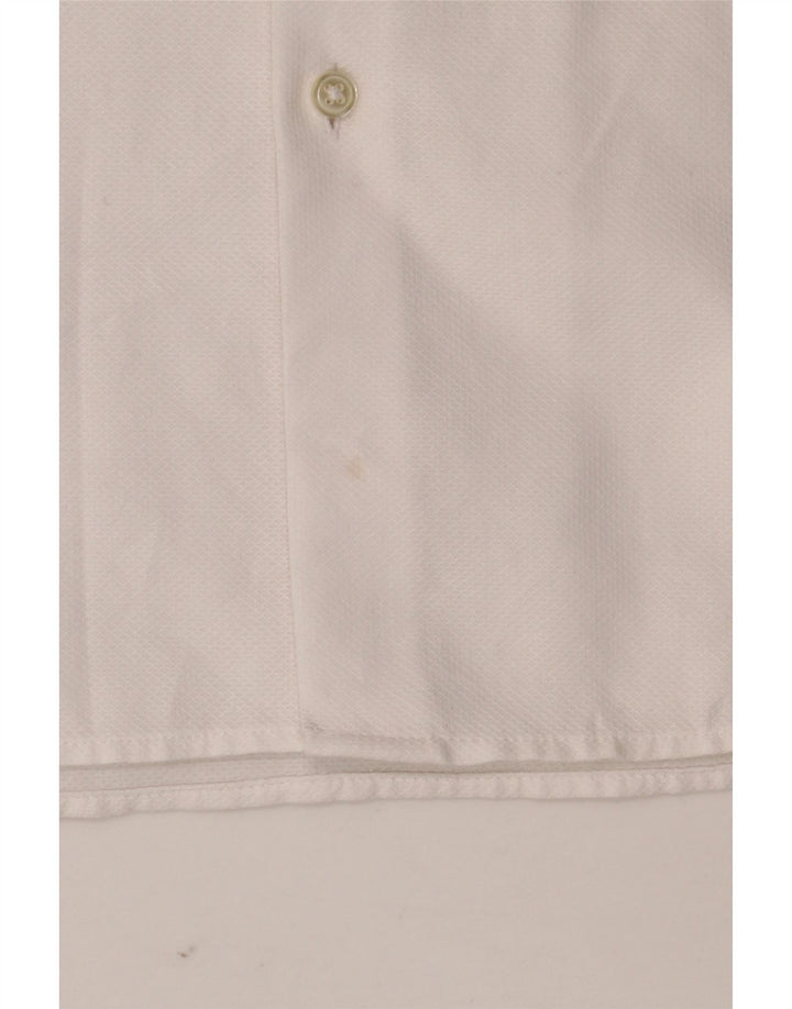 ZARA Chemise Slim Fit à Manches Courtes Homme Blanc Moyen