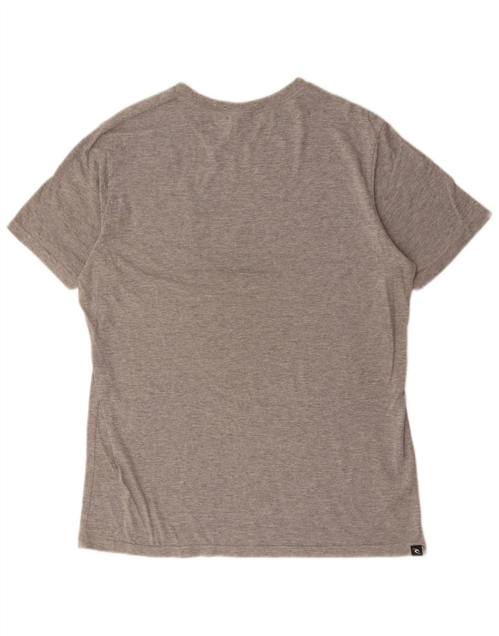 Rip Curl T-Shirt Homme Haut Petit Gris Moucheté Coton