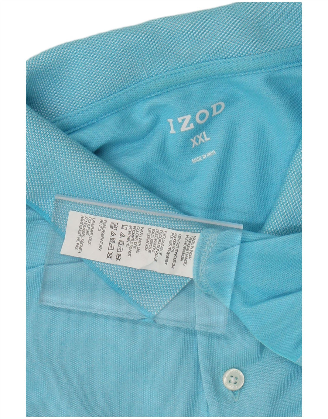 IZOD Polo Homme 2XL Bleu Coton