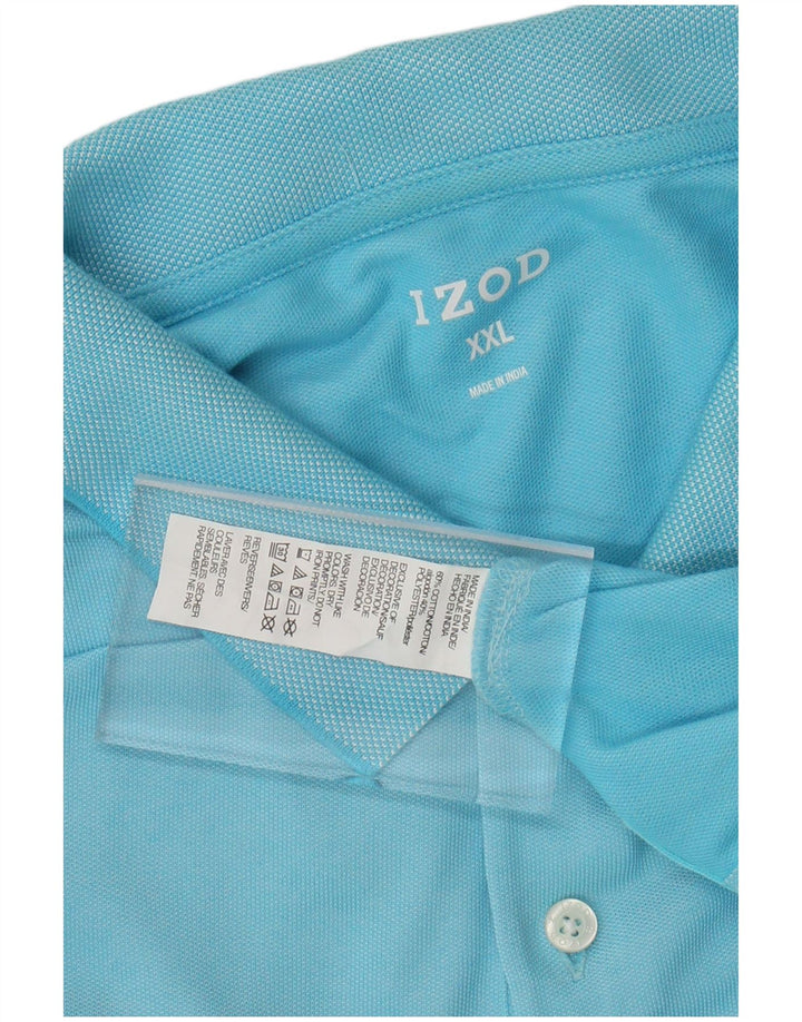 IZOD Polo Homme 2XL Bleu Coton