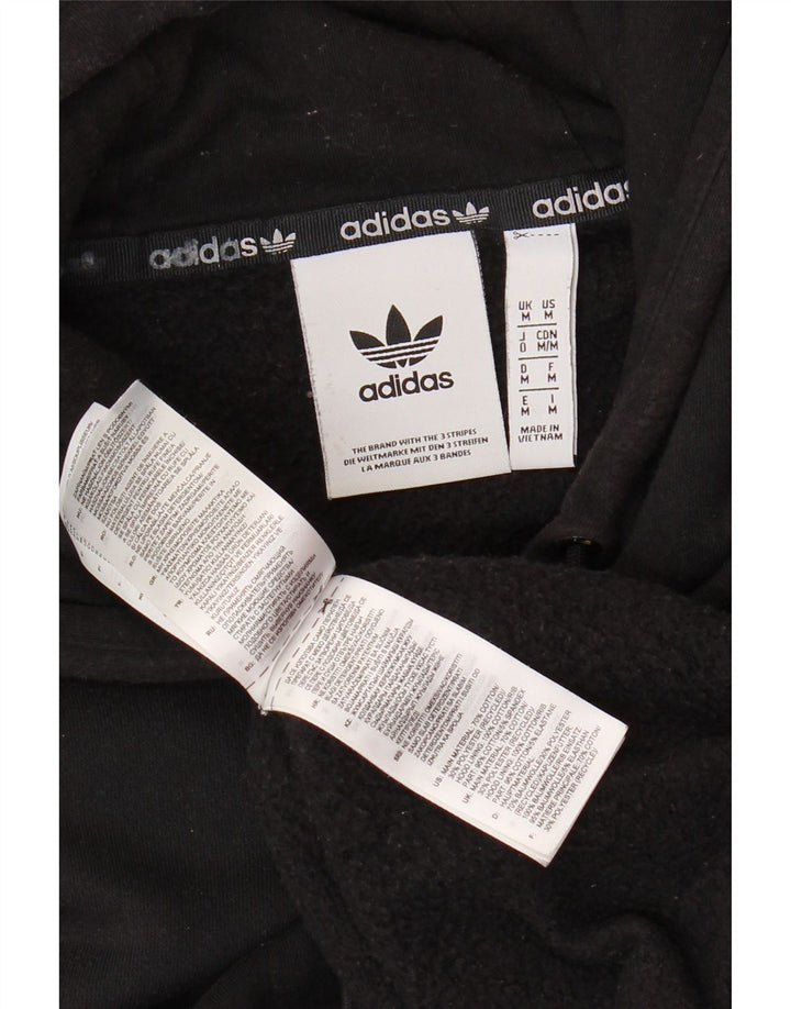 ADIDAS Pull à capuche pour homme en coton noir moyen