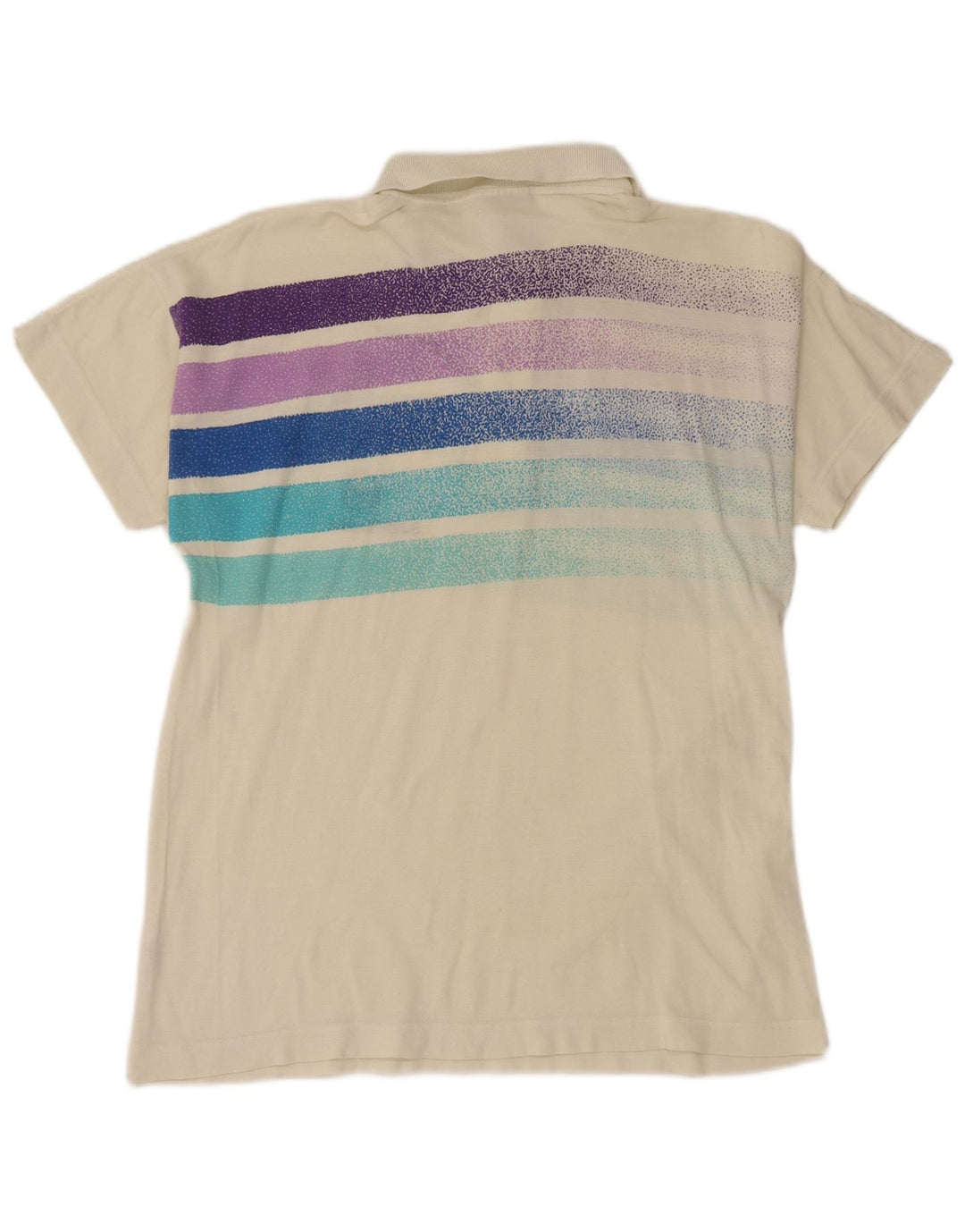 SERGIO TACCHINI Polo Homme Petit Coton Rayé Blanc Cassé