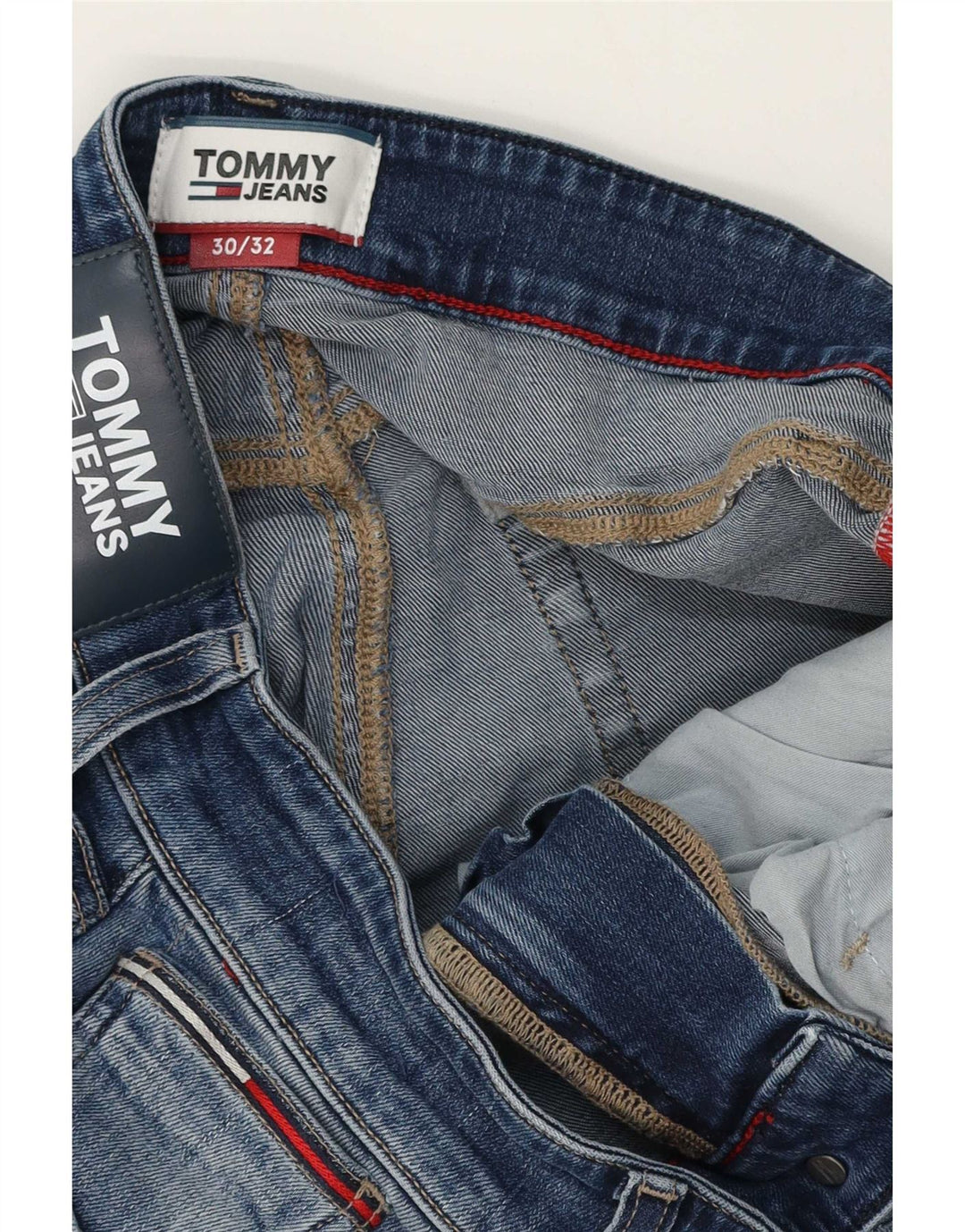 Tommy Hilfiger Jean Slim Homme W30 L28 Bleu Coton