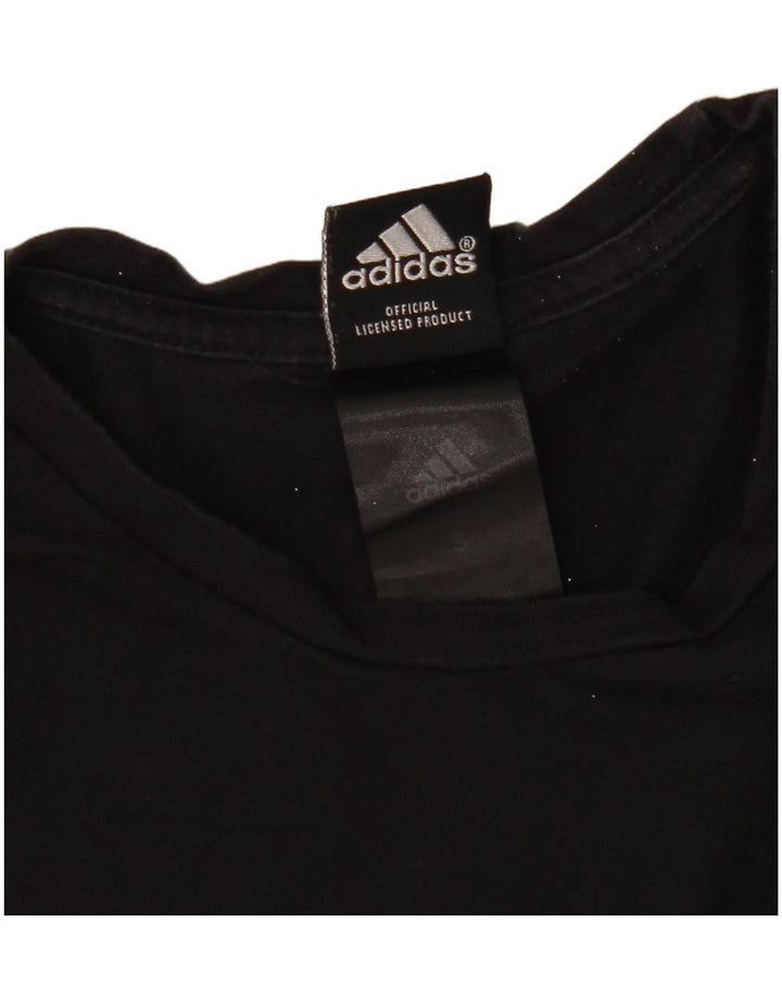 Adidas Hommes All Blacks Graphic T-Shirt Top Petit Noir