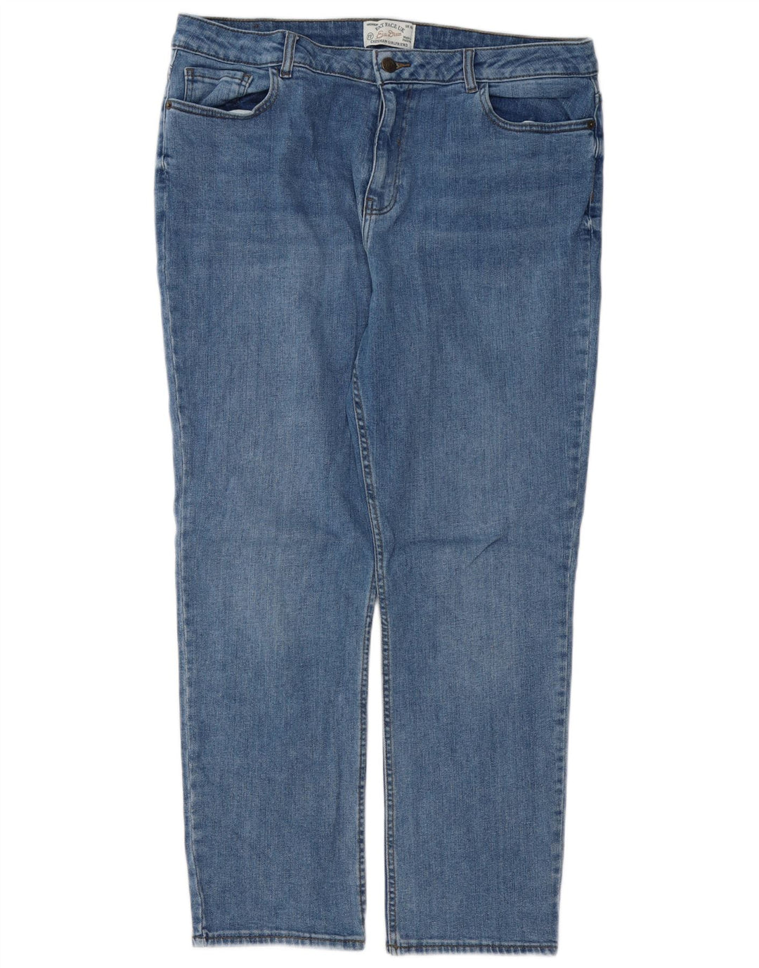 FAT FACE Chesham Girlfriend Jean droit pour femme UK 16 Large W36 L28 Bleu