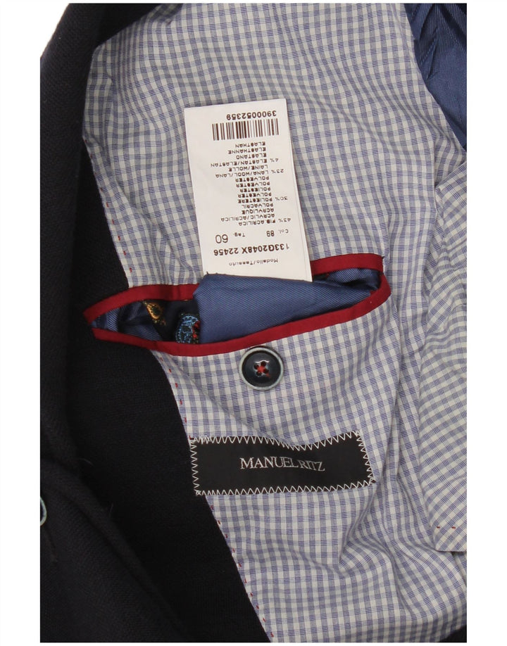 Manuel Ritz Veste Blazer 3 Boutons Homme IT 60 5XL Bleu Marine Acrylique