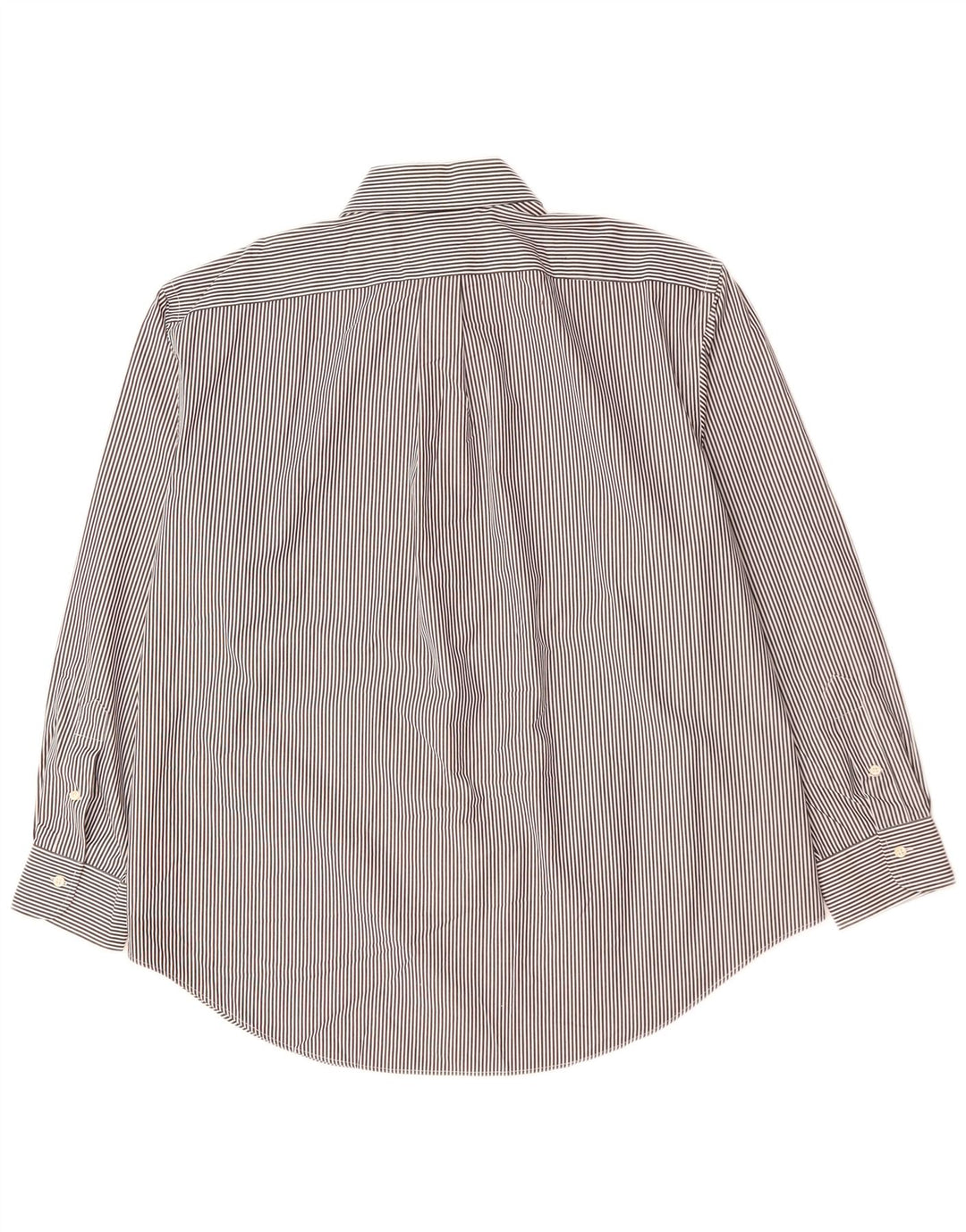 RALPH LAUREN Chemise homme Taille 18 2XL Coton à fines rayures noires