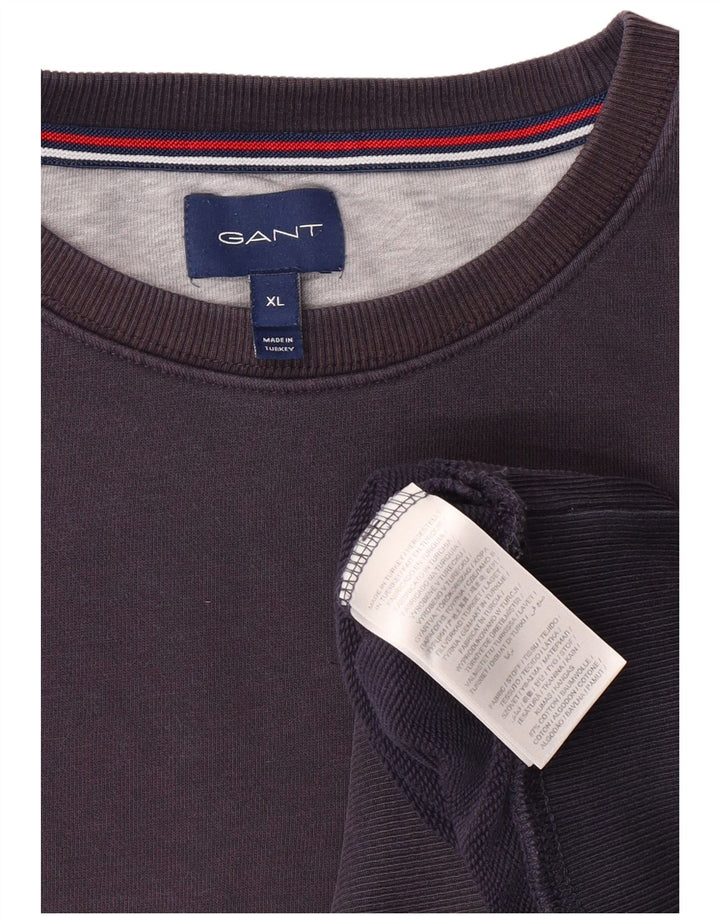 GANT Mens Sweatshirt Jumper XL Navy Blue Cotton