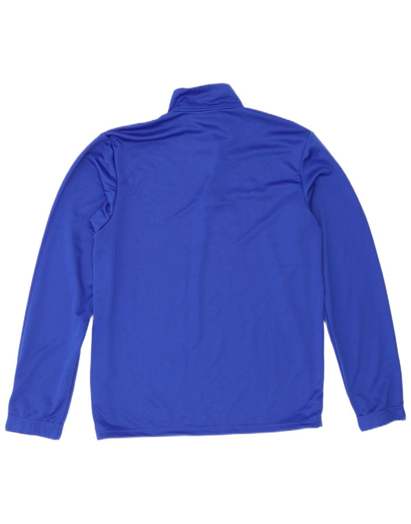 Adidas Homme Aeroready Zip Neck Pull Survêtement Haut Bleu Moyen Polyester