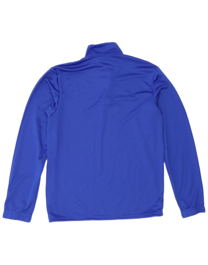 Adidas Homme Aeroready Zip Neck Pull Survêtement Haut Bleu Moyen Polyester