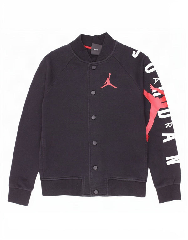 Jordan Veste de survêtement graphique pour garçon 8-9 ans Petit Noir Coton